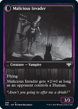 Innocent Traveler // Malicious Invader [Innistrad: Double Feature] Foil