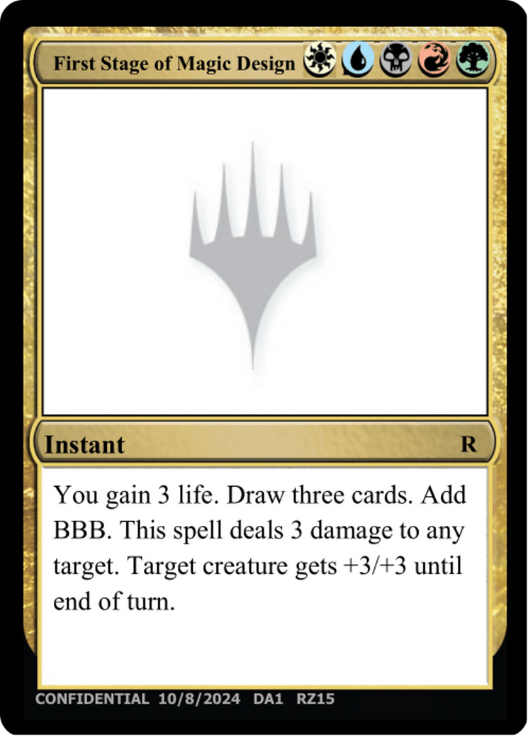 First Stage of Magic Design (DA1-RZ15B) - Unknown Event