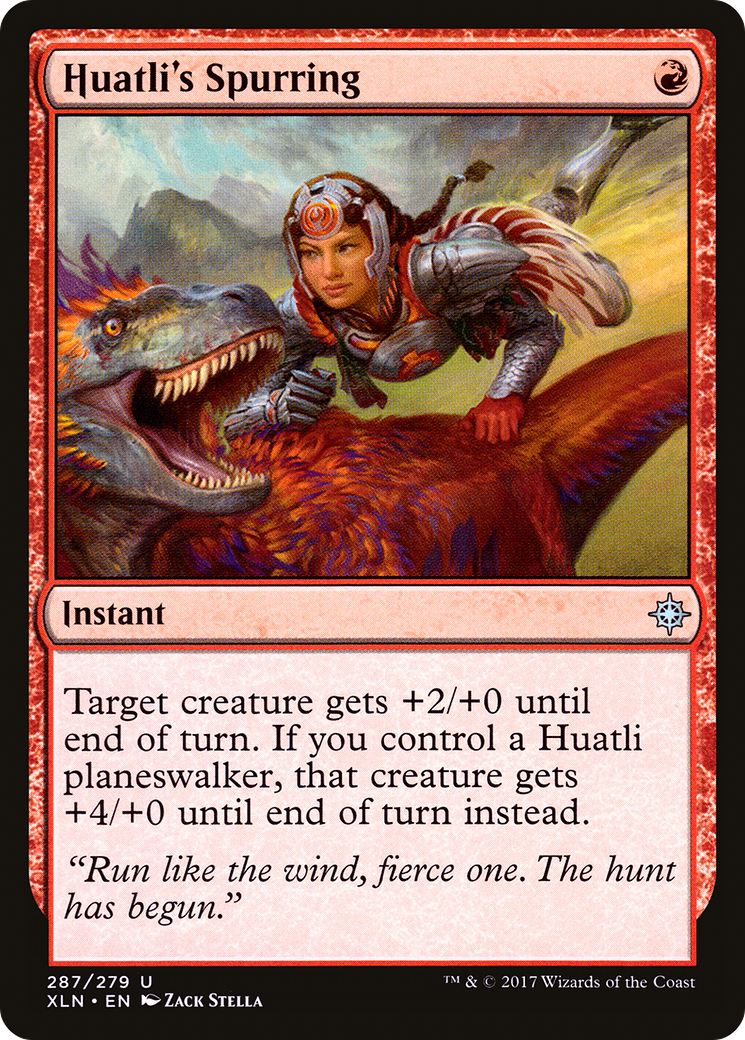 Huatli's Spurring [Ixalan] Foil