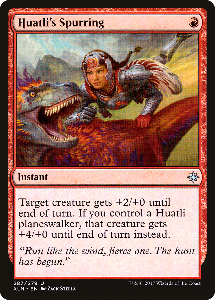 Huatli's Spurring (287) [Ixalan]  Foil