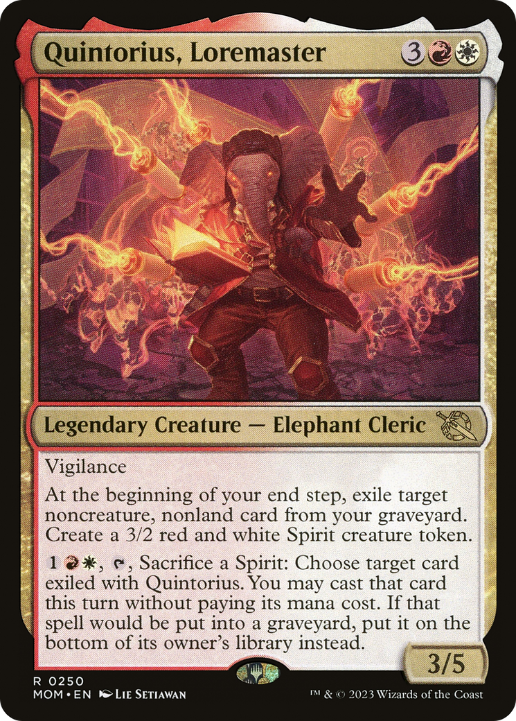 Quintorius, Loremaster [March of the Machine] Foil