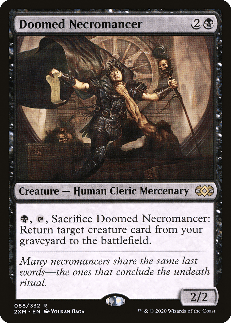 Doomed Necromancer [Double Masters] Foil