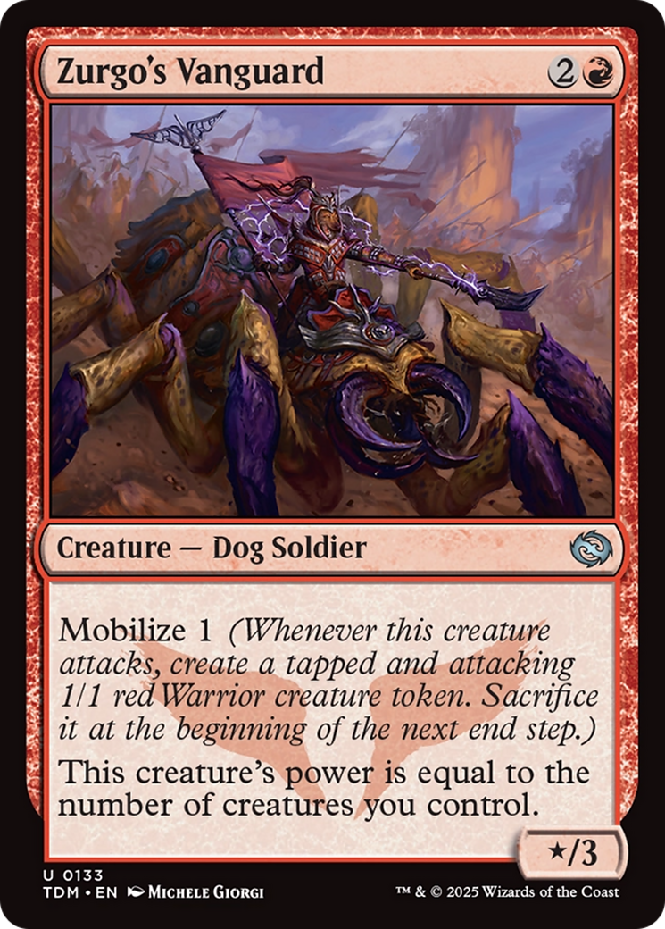 Zurgo's Vanguard (133) [Tarkir: Dragonstorm]  Foil