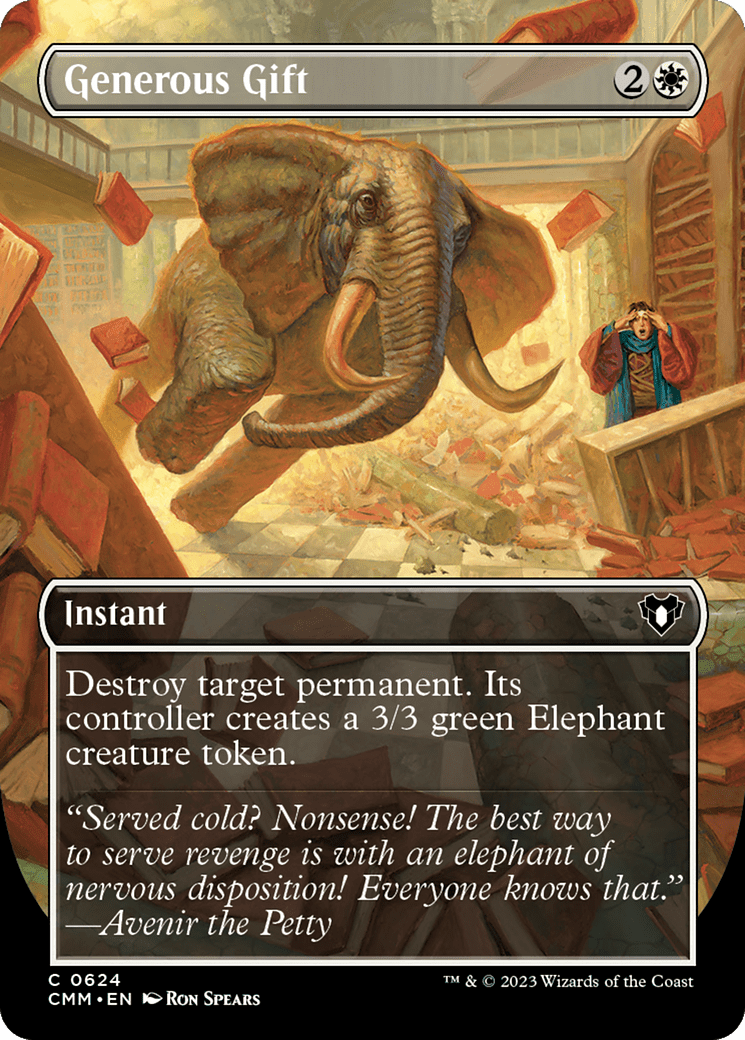 Generous Gift (Borderless Alternate Art) [Commander Masters] Foil