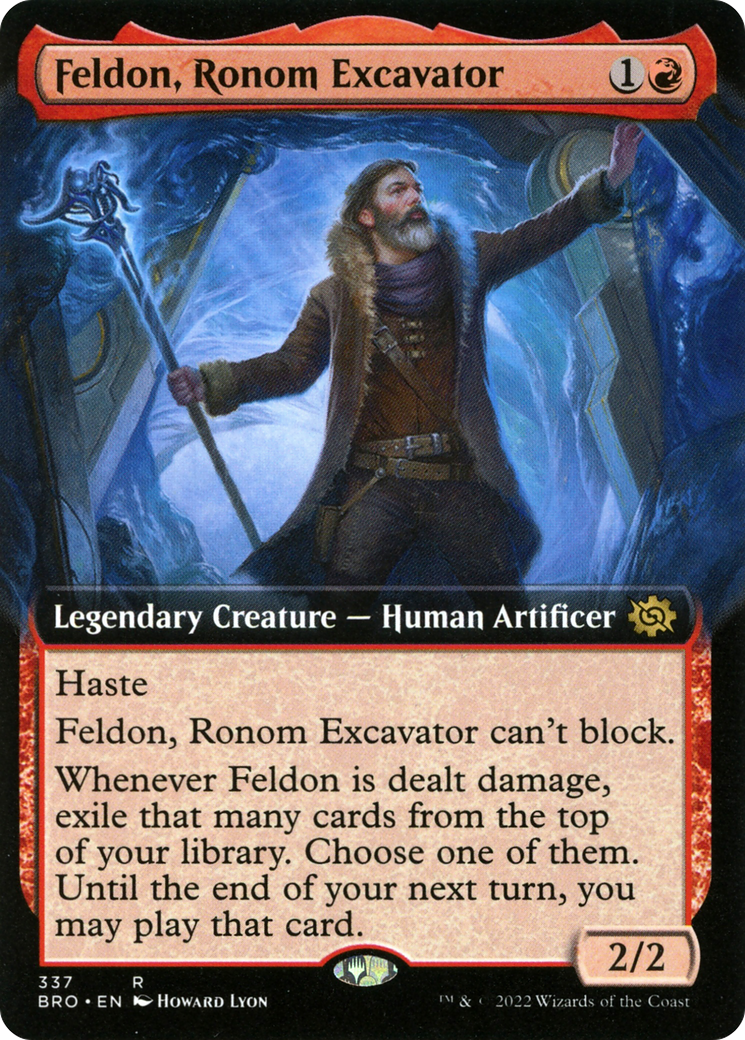 Feldon, Ronom Excavator (Extended Art) [The Brothers' War] Foil