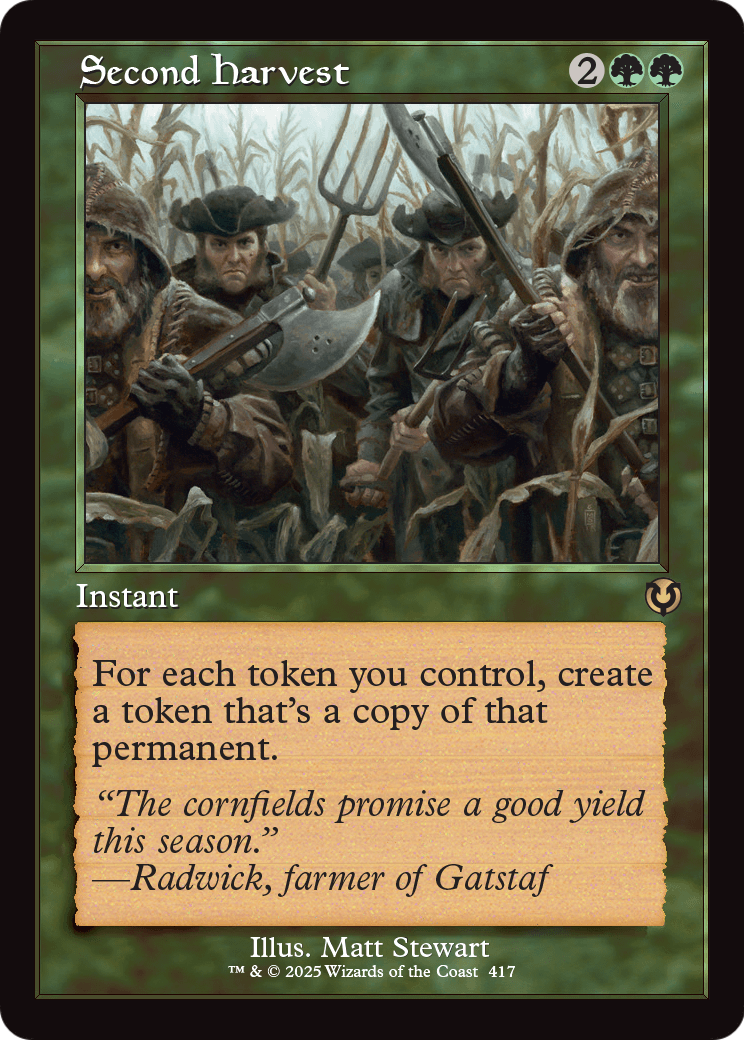 Second Harvest (417) [Innistrad Remastered]  Foil