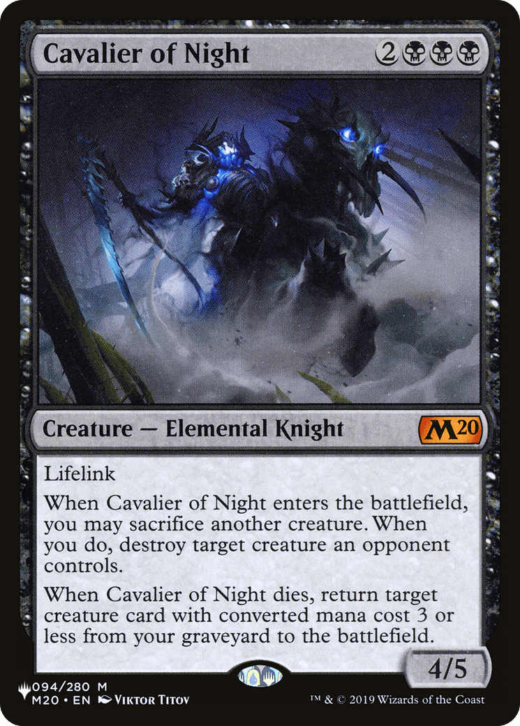 Cavalier of Night |  (M20-94) [The List]