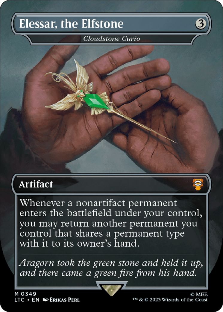 Cloudstone Curio - Elessar, the Elfstone [The Lord of the Rings: Tales of Middle-Earth Commander] Foil