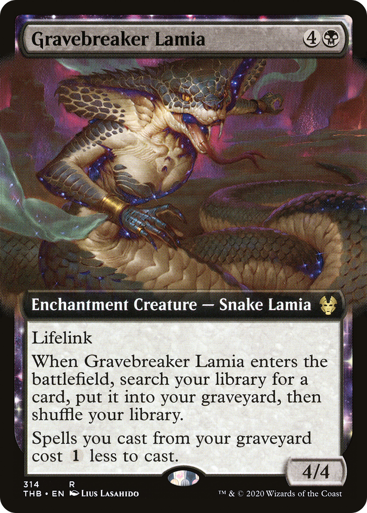 Gravebreaker Lamia (Extended Art) [Theros Beyond Death] Foil