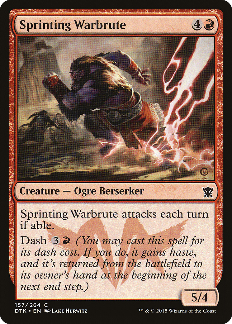 Sprinting Warbrute [Dragons of Tarkir] Foil