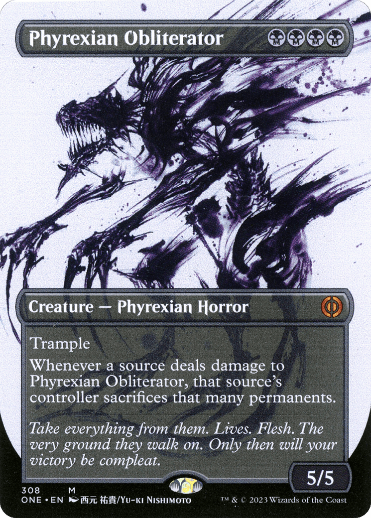 Phyrexian Obliterator (Borderless Ichor) [Phyrexia: All Will Be One] Foil