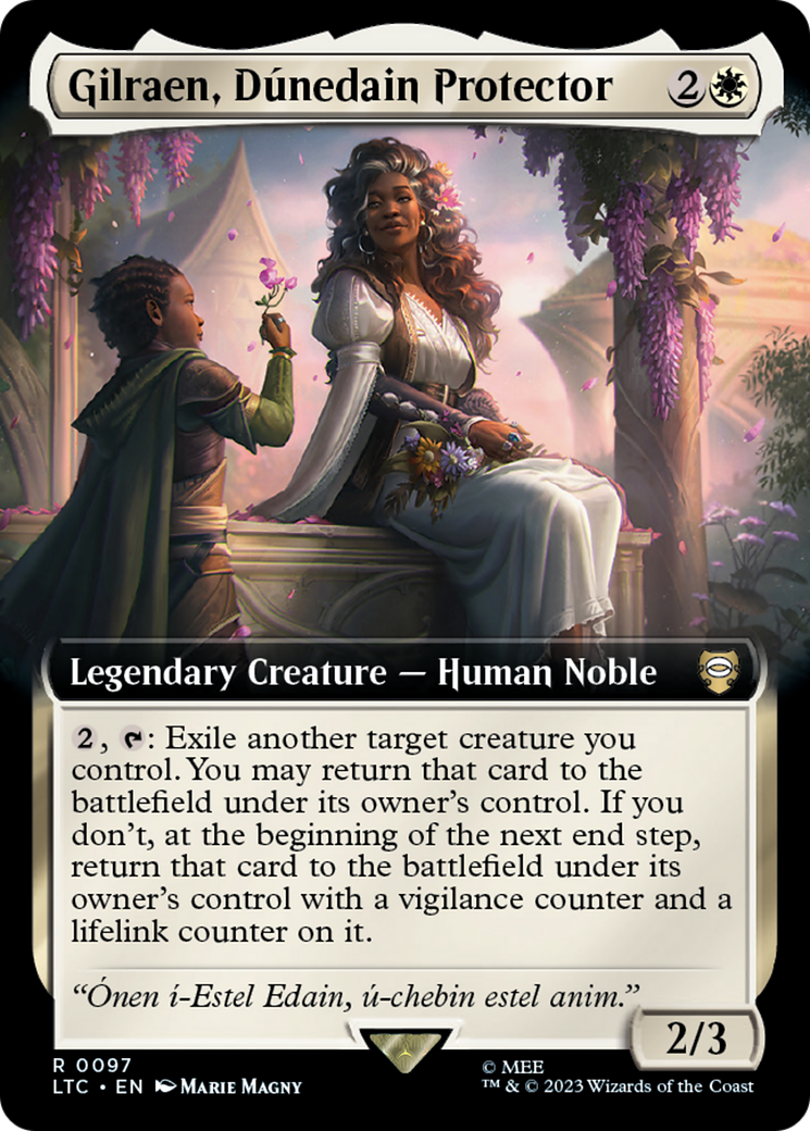Gilraen, Dunedain Protector (Extended Art) [The Lord of the Rings: Tales of Middle-Earth Commander] Foil