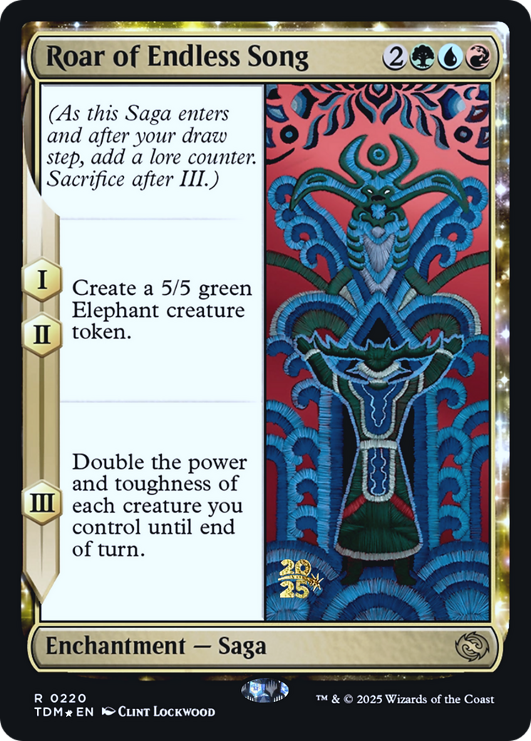 Roar of Endless Song (220) [Prerelease Cards]  Foil