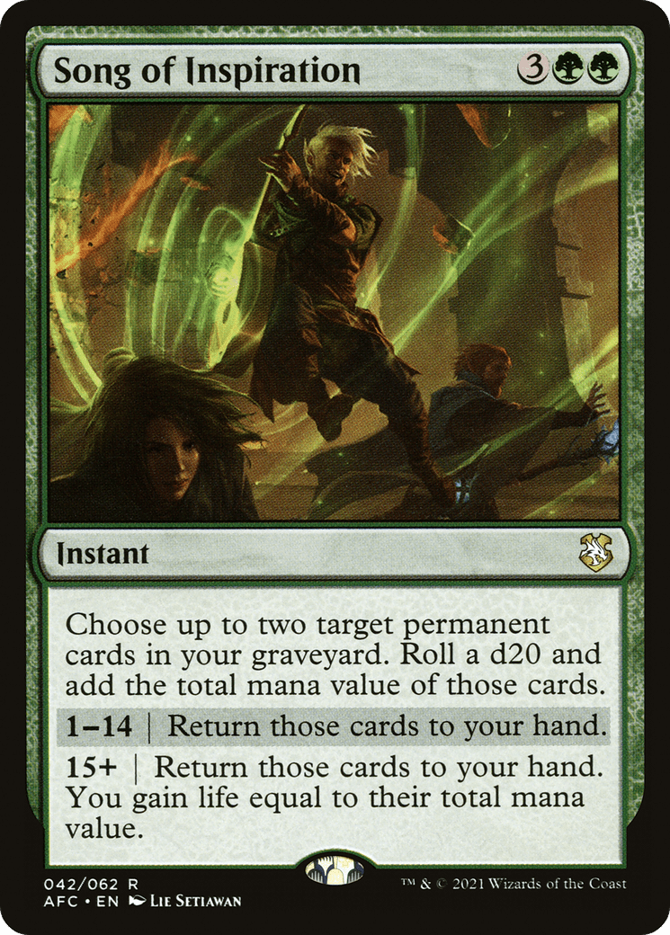 Song of Inspiration [Dungeons & Dragons: Adventures in the Forgotten Realms Commander]