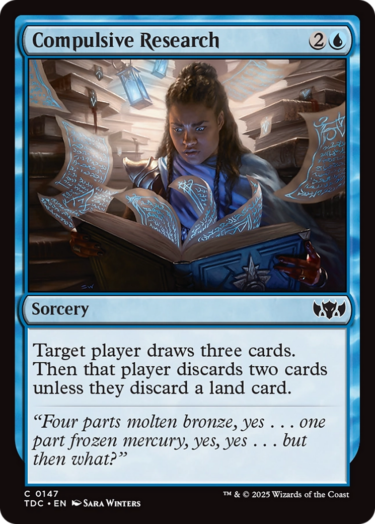 Compulsive Research (147) [Commander: Tarkir: Dragonstorm]