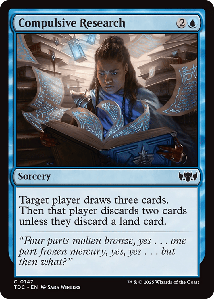 Compulsive Research (147) [Commander: Tarkir: Dragonstorm]