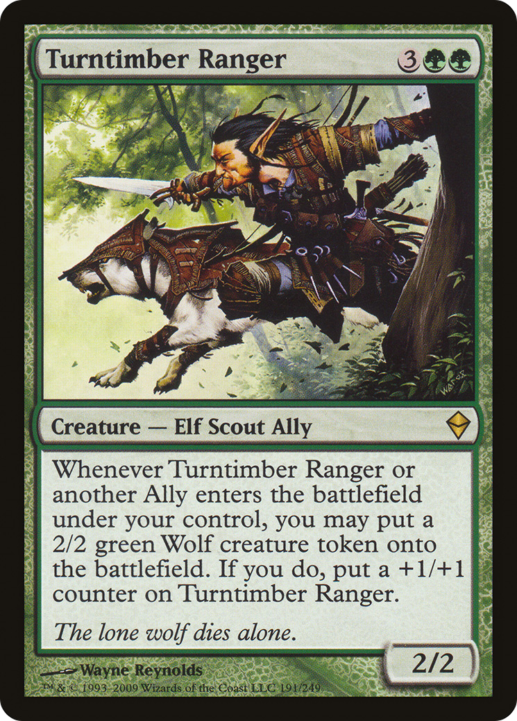 Turntimber Ranger [Zendikar] Foil