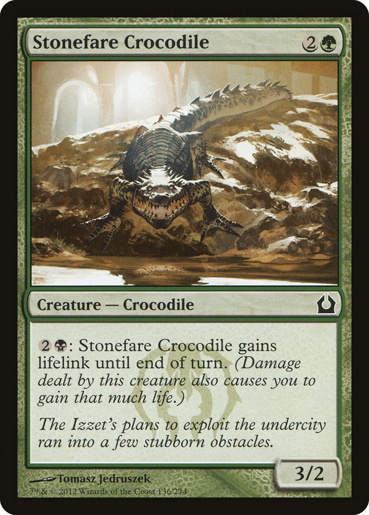 Stonefare Crocodile [Return to Ravnica] Foil