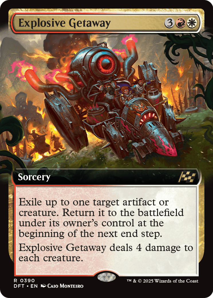 Explosive Getaway |  Foil (390) [Aetherdrift]