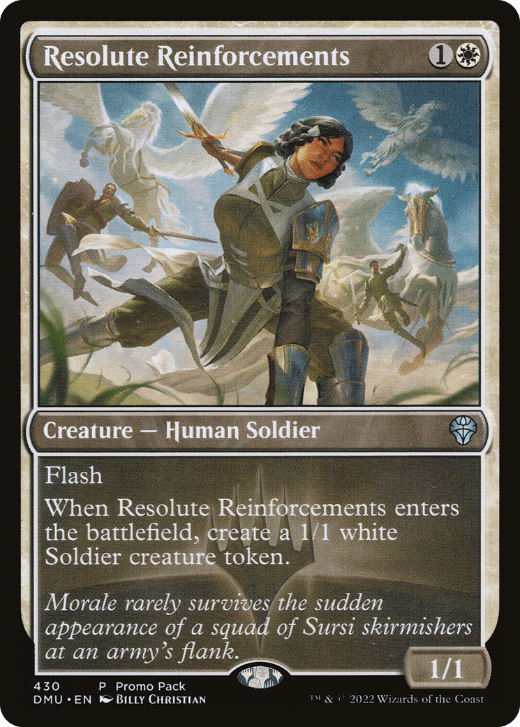 Resolute Reinforcements (Promo Pack) [Dominaria United Promos] Foil
