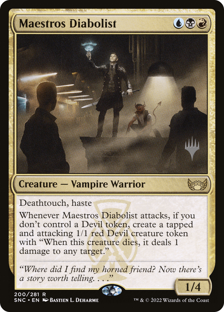 Maestros Diabolist (Promo Pack) [Streets of New Capenna Promos] Foil