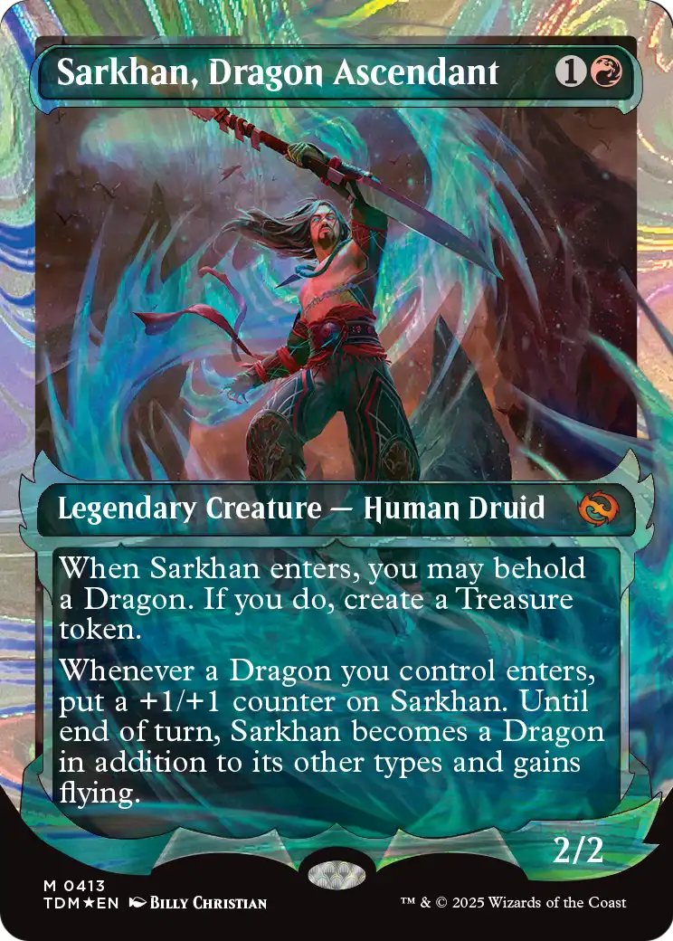 Sarkhan, Dragon Ascendant (Halo Foil) (413) [Tarkir: Dragonstorm]