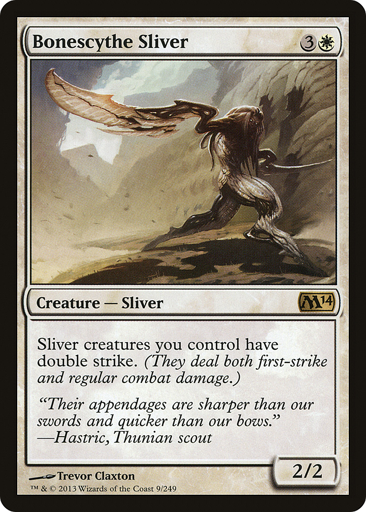 Bonescythe Sliver [Magic 2014] Foil