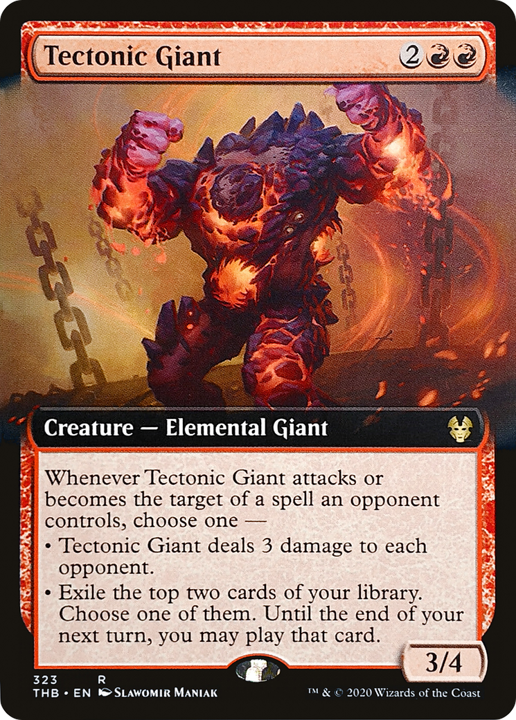 Tectonic Giant (Extended Art) [Theros Beyond Death] Foil