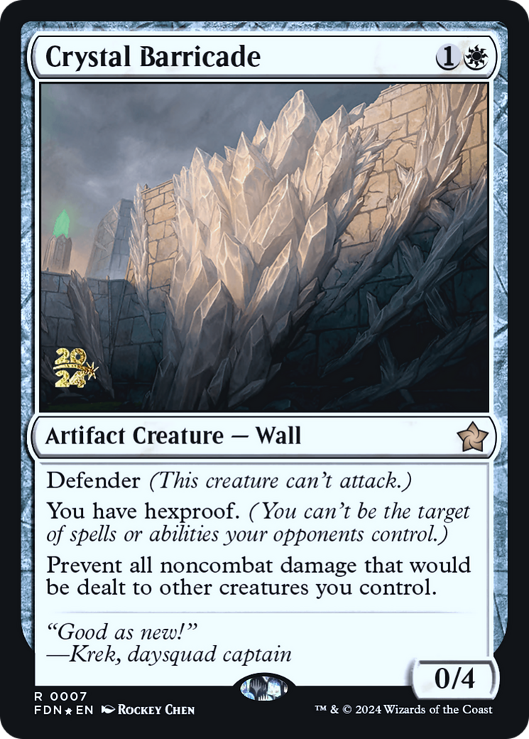 Crystal Barricade (-007) - Prerelease Cards