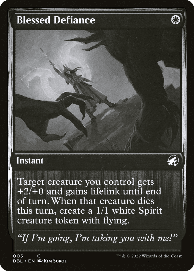 Blessed Defiance [Innistrad: Double Feature]
