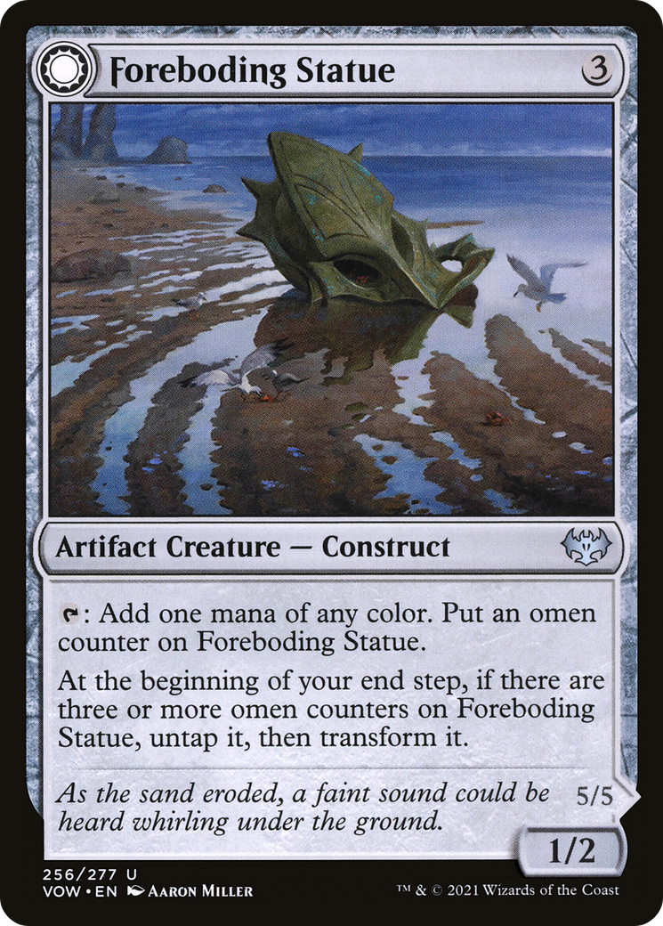 Foreboding Statue // Forsaken Thresher [Innistrad: Crimson Vow] Foil