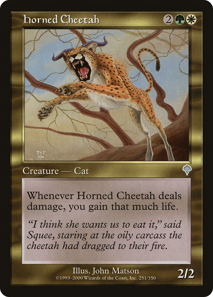 Horned Cheetah [Invasion] Foil