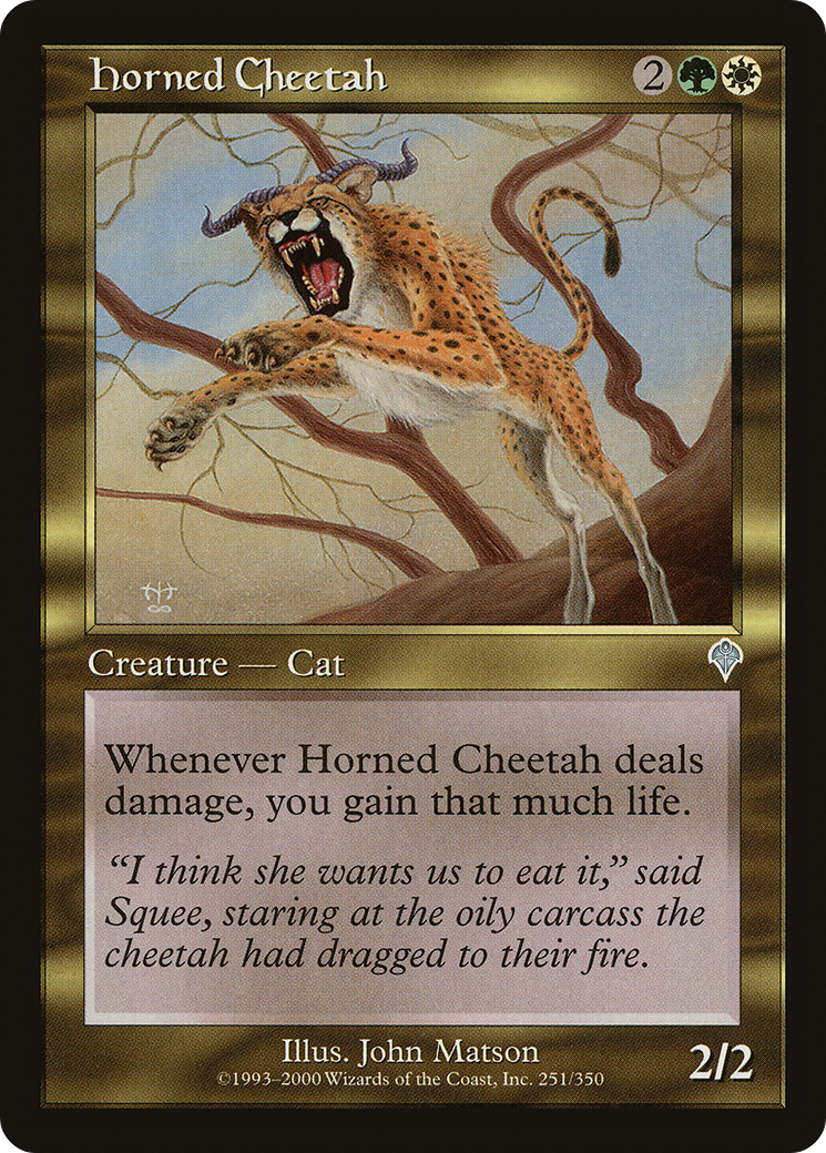 Horned Cheetah [Invasion] Foil