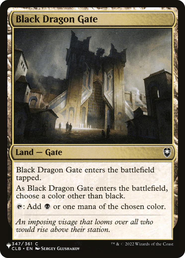 Black Dragon Gate |  (CLB-347) [The List]