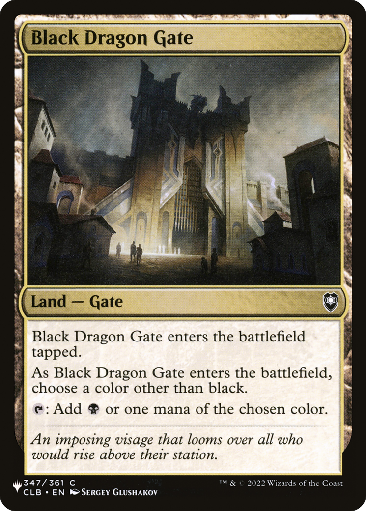 Black Dragon Gate |  (CLB-347) [The List]