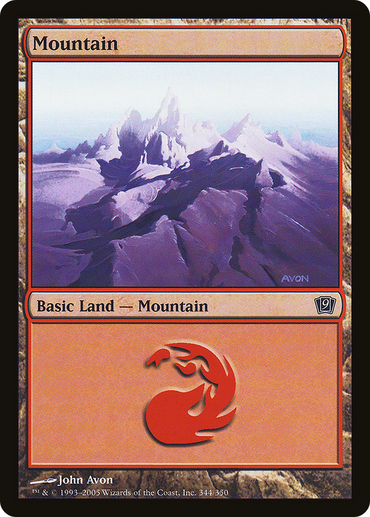 Mountain (344) [Ninth Edition] Foil