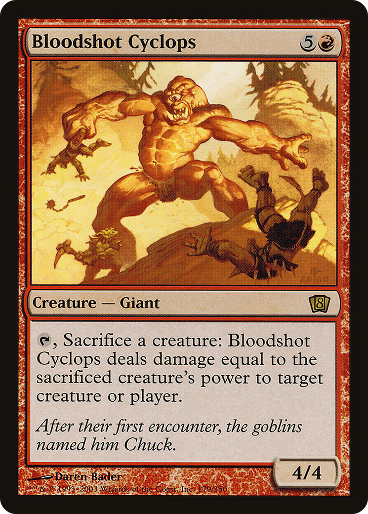 Bloodshot Cyclops [Eighth Edition] Foil