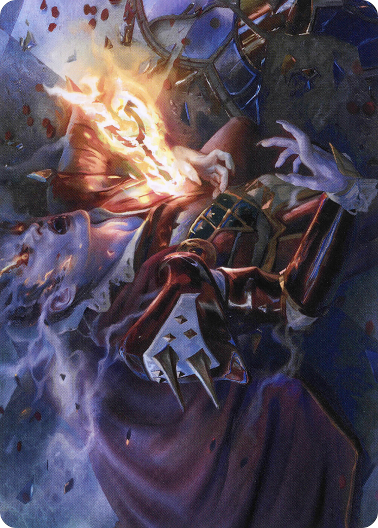 Flame-Blessed Bolt // Flame-Blessed Bolt (AVOW-044) - Crimson Vow Art Series (Borderless) Foil