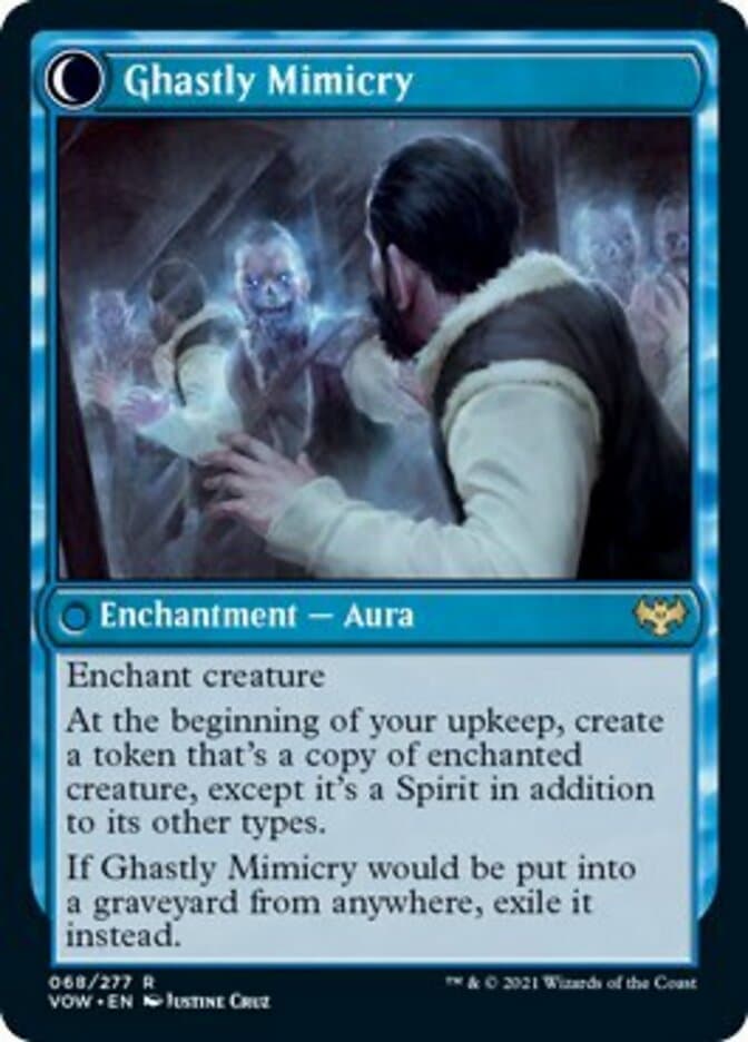 Mirrorhall Mimic // Ghastly Mimicry [Innistrad: Crimson Vow] Foil