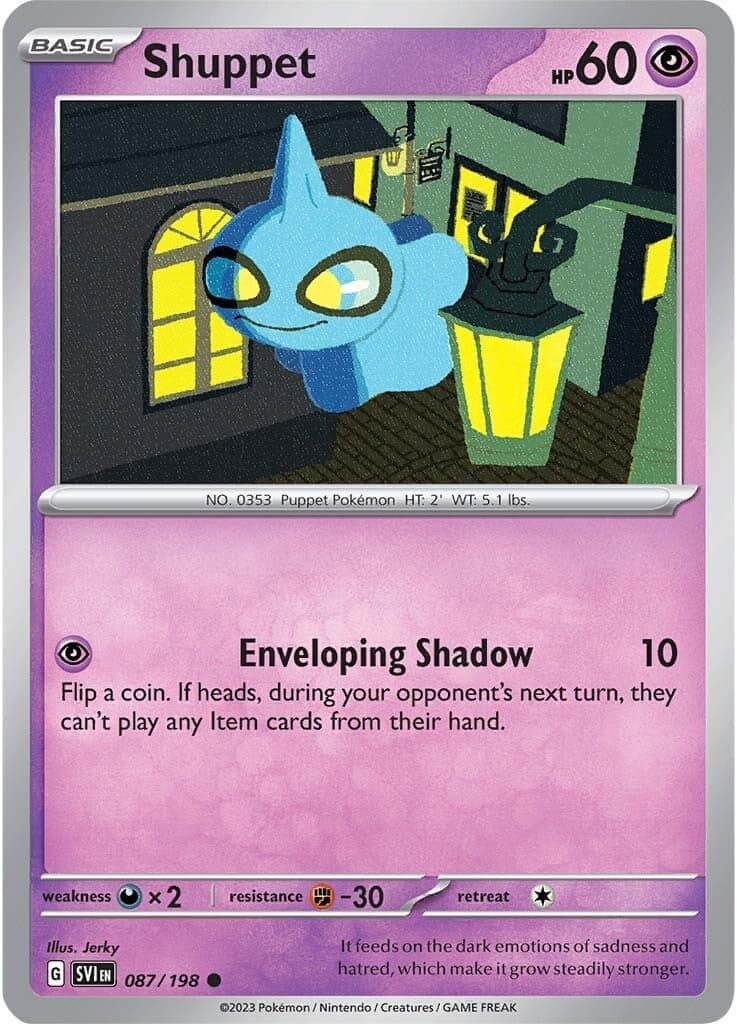 Shuppet 087- SV01 Scarlet & Violet Base Set Reverse Holofoil