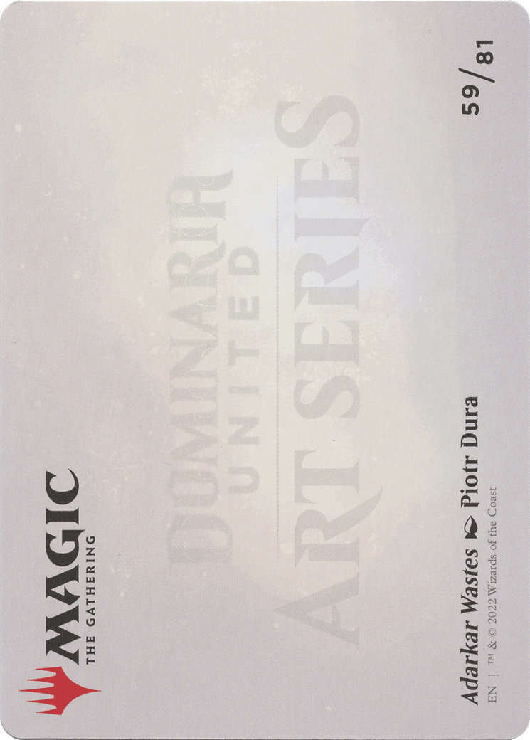 Adarkar Wastes // Adarkar Wastes (ADMU-059) - Dominaria United Art Series (Borderless) Foil
