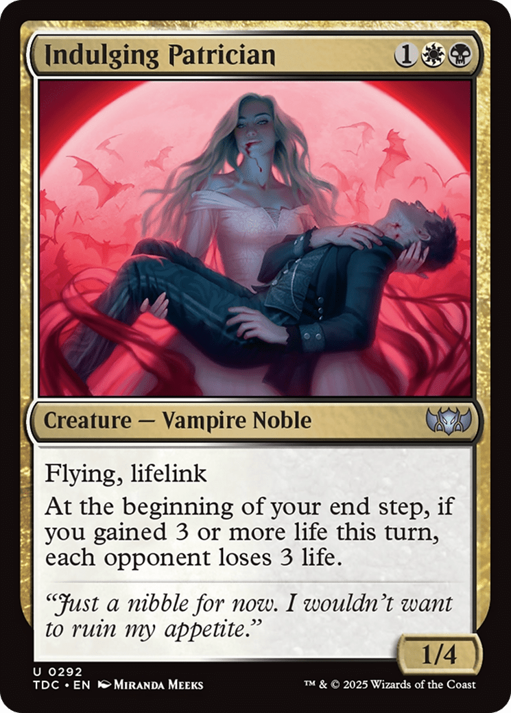 Indulging Patrician (292) [Commander: Tarkir: Dragonstorm]