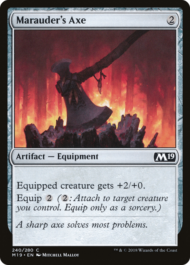 Marauder's Axe [Core Set 2019] Foil