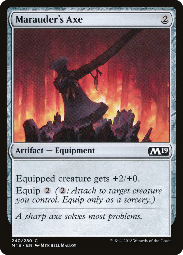 Marauder's Axe [Core Set 2019] Foil