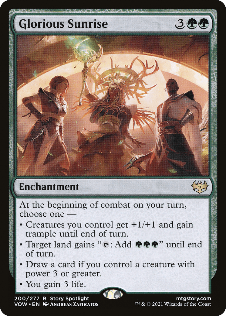 Glorious Sunrise [Innistrad: Crimson Vow] Foil