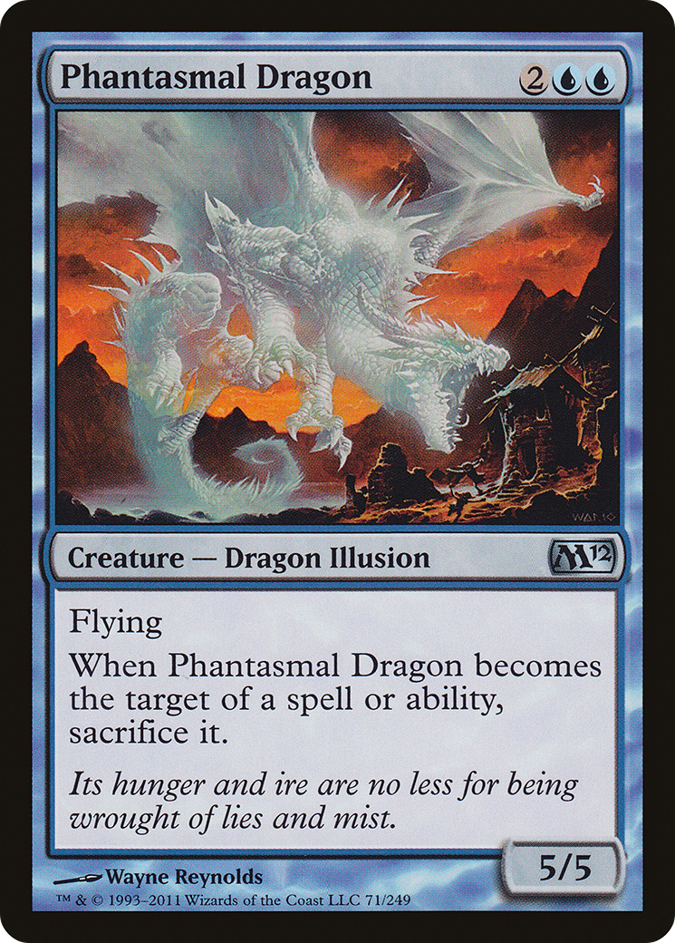 Phantasmal Dragon [Magic 2012] Foil