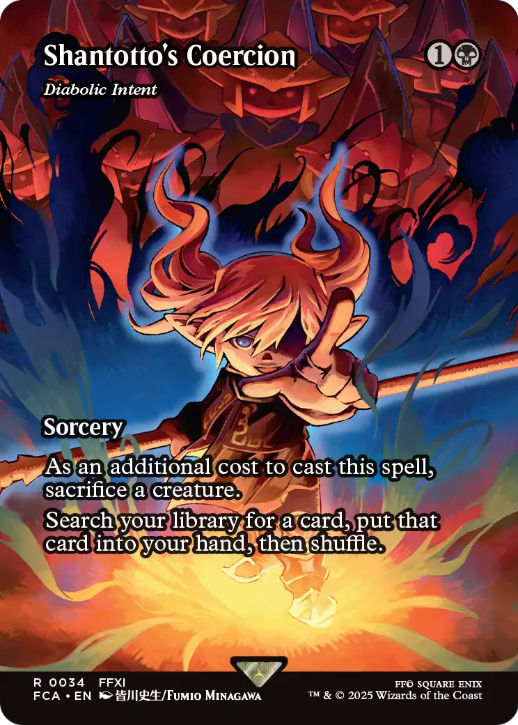 Shantotto's Coercion - Diabolic Intent (Showcase) (034) [FINAL FANTASY: Through the Ages]  Foil