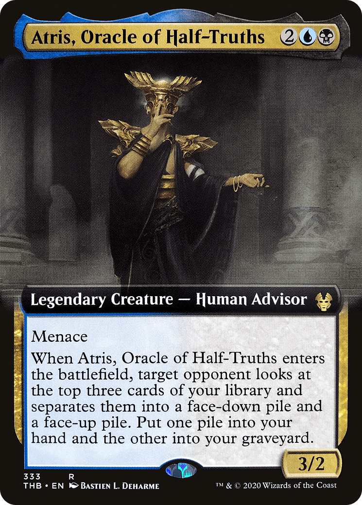 Atris, Oracle of Half-Truths (Extended Art) [Theros Beyond Death] Foil