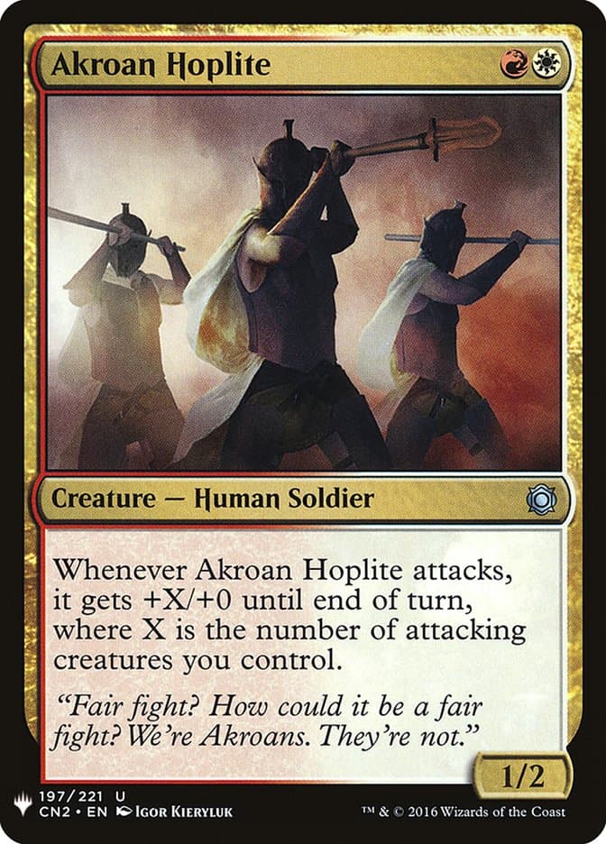 Akroan Hoplite |  (CN2-197) [The List]