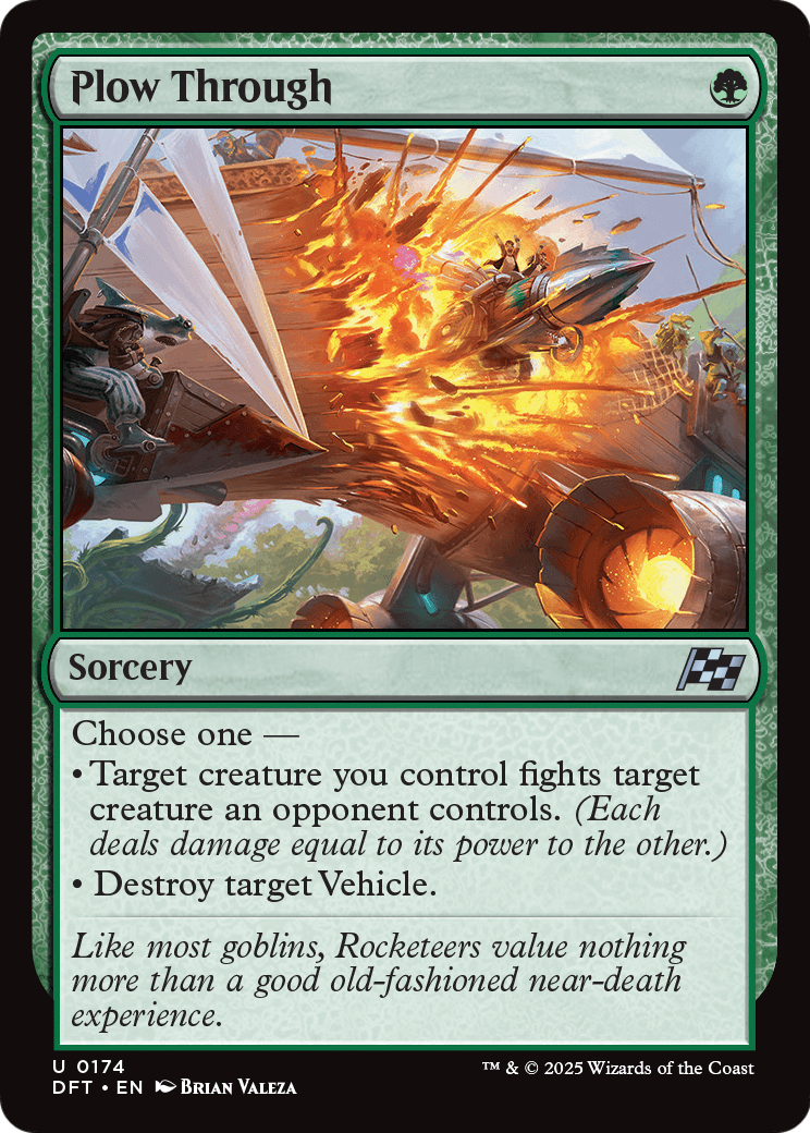 Plow Through |  Foil (174) [Aetherdrift]